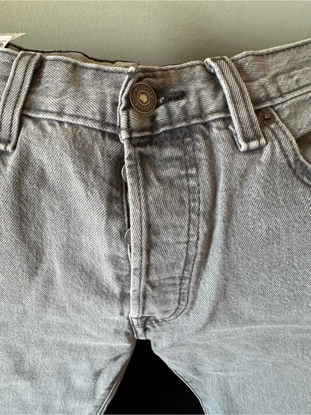 Levi's Men’s Light Gray Bootcut Jeans